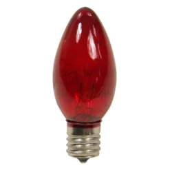 Northlight Pack Of 25 Transparent Red C9 Christmas Replacement Bulbs