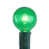 Northlight Pack Of 25 Incandescent G40 Green Christmas Replacement Bulbs