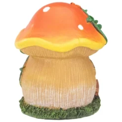 Northlight 6.25" Orange Mushroom House Outdoor Garden Statue -Home Decor GUEST e9f5af46 5c42 4279 82c1 26ca1cd4c388