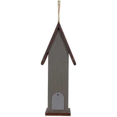 Northlight Wooden Birdhouse With Metal Bird Wall Decoration - 14.5" - Antique White 5 Northlight Wooden Birdhouse With Metal Bird Wall Decoration - 14.5" - Antique White - Image 5