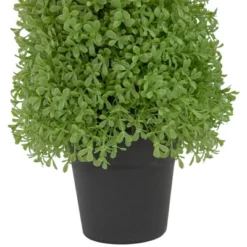 Northlight 15" Artificial Boxwood Cone Topiary Tree With Round Pot, Unlit -Home Decor GUEST ea83e74b 00c1 4231 9e30 fa25197ea5d3