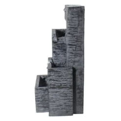 Northlight 32.25" Black And Gray Lighted Three-tier Outdoor Garden Water Fountain 6 Northlight 32.25" Black And Gray Lighted Three-tier Outdoor Garden Water Fountain -Home Decor GUEST eb5917e1 aa99 4de5 9504 c2386fee4357