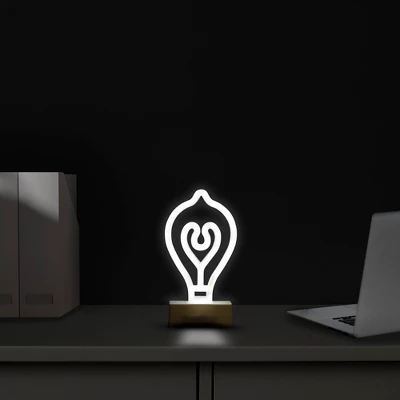 Northlight LED Bulb Neon Table Light - 8.5" 2 Northlight LED Bulb Neon Table Light - 8.5" - Image 2