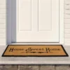 Northlight Natural Coir Rectangular "Home Sweet Home" Doormat 16" X 48"