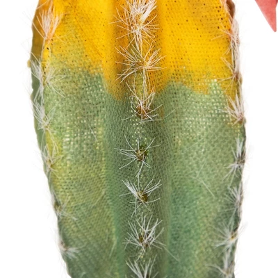 Northlight 8.5" Flowering Cactus Artificial Plant Table Top Decoration - Green/Yellow 9 Northlight 8.5" Flowering Cactus Artificial Plant Table Top Decoration - Green/Yellow - Image 9