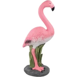 Northlight 25" Standing Pink Flamingo Outdoor Garden Statue -Home Decor GUEST ec5f0cdd c430 4404 9be3 b79f4813aa17