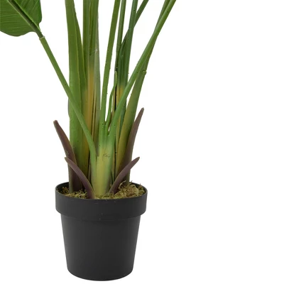 Northlight 70" Artificial Green Travellers Palm Tree 3 Northlight 70" Artificial Green Travellers Palm Tree - Image 3