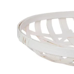 Northlight Set Of 3 Snow White Round Lattice Tobacco Table Top Baskets -Home Decor GUEST ed927da6 5c31 4a27 8209 0bc150d5a0f5