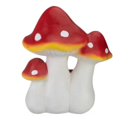 Northlight Hand Painted Mushroom Cluster Outdoor Garden Decoration - 17.5" - White And Red -Home Decor GUEST f14996e7 ff8a 441e a51c 82f859ef10c7