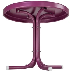 Northlight 22" Outdoor Retro Tulip Side Table, Purple -Home Decor GUEST f16c12cf ebfc 4891 b1ea fe66fb94ebda