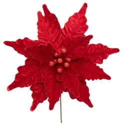 Northlight 24" Glittered Red Poinsettia Christmas Stem Spray 8 Northlight 24" Glittered Red Poinsettia Christmas Stem Spray -Home Decor GUEST f19654a5 b3d5 4791 8e92 a5df00e800e8