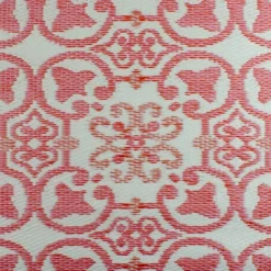 Northlight 4' X 6' Pink And Cream Floral Design Rectangular Outdoor Area Rug -Home Decor GUEST f1aef202 2098 4dd6 8952 9c4850c3806d