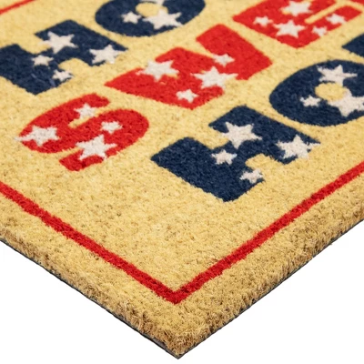 Northlight Red And Blue Americana Home Sweet Home Coir Outdoor Doormat 18" X 30" 5 Northlight Red And Blue Americana Home Sweet Home Coir Outdoor Doormat 18" X 30" - Image 5