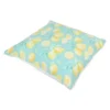 Northlight 17" Square Tropical Lemons Indoor Throw Pillow - Green/Yellow