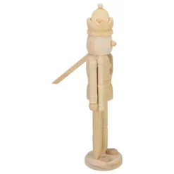 Northlight 14.75" Unfinished Paintable Wooden Christmas Nutcracker With A Crown -Home Decor GUEST f3bca21a f430 4cd2 9b9e b00418c16e84