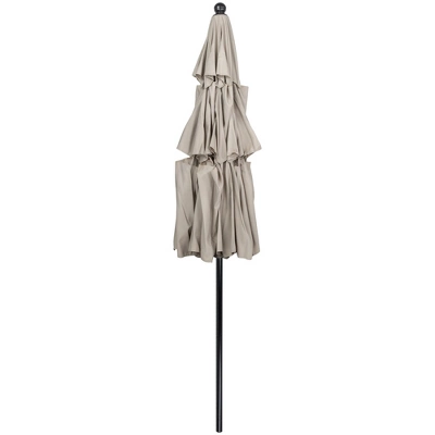 Northlight 9.75ft Outdoor Patio Market Umbrella With Hand Crank And Tilt, Beige 3 Northlight 9.75ft Outdoor Patio Market Umbrella With Hand Crank And Tilt, Beige - Image 3