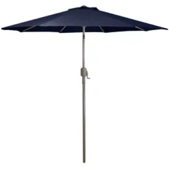 Northlight 9ft Outdoor Patio Market Umbrella With Hand Crank And Tilt, Navy Blue -Home Decor GUEST f57a5055 d143 4a16 bf29 8850a9999138