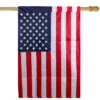 Northlight Patriotic Americana Embroidered Outdoor House Flag 40" X 28"