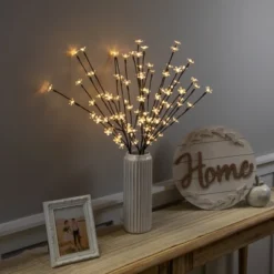 Northlight Set Of 3 Pre-Lit Cherry Blossom Artificial Tree Branches 2.5' - Warm White LED Lights