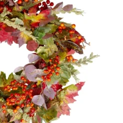 Northlight Leaves And Berries Artificial Fall Harvest Wreath - 20-Inch, Unlit 5 Northlight Leaves And Berries Artificial Fall Harvest Wreath - 20-Inch, Unlit -Home Decor GUEST f9181622 7c5e 4cde 929a bdd46513486a