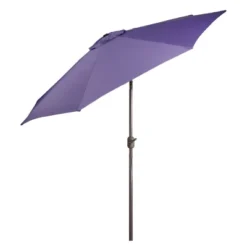 Northlight 9ft Outdoor Patio Market Umbrella With Hand Crank And Tilt - Purple -Home Decor GUEST f96ebe35 af18 4d76 b196 24c55a2effa7