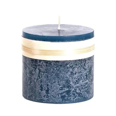 Northlight 3.25" Navy Blue Traditional Cylindrical Outdoor Pillar Candle 1 Northlight 3.25" Navy Blue Traditional Cylindrical Outdoor Pillar Candle
