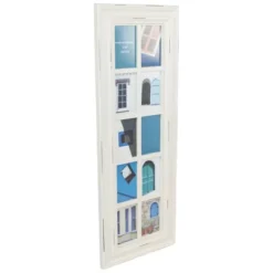 Northlight 35" Distressed Mullions Window Photo Collage Wall Frame For 4" X 6" Pictures