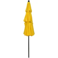 Northlight 9.75ft Outdoor Patio Market Umbrella With Hand Crank And Tilt, Yellow -Home Decor GUEST fad4868f 6e85 42a8 81a7 97cc2ae4b3a7