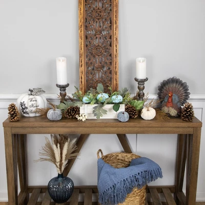 Northlight 10.5" Fall Harvest Turkey Tabletop Decoration 2 Northlight 10.5" Fall Harvest Turkey Tabletop Decoration - Image 2