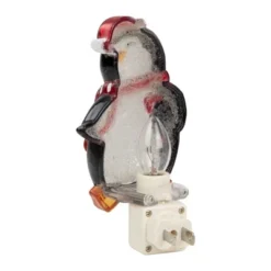 Northlight 6" Black And Red Happy Penguin In Santa Hat Christmas Night Light -Home Decor GUEST fbb458ab 1350 4940 aea7 26aee749476e