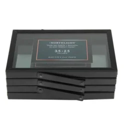 Northlight 20" Contemporary Collapsible Rectangular 4" X 6" Photo Picture Frame - Black -Home Decor GUEST fbea3cd0 29b5 4838 bc3f f48c4390d890