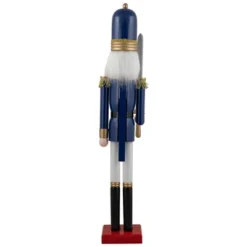 Northlight 48.25" Blue And White Christmas Nutcracker Soldier With Sword -Home Decor GUEST fcb38d08 6fbf 4850 9e23 7bd18dc57ac1
