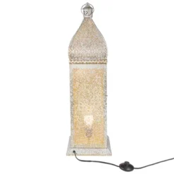 Northlight 30.5" White And Gold Moroccan Style Lantern Floor Lamp 5 Northlight 30.5" White And Gold Moroccan Style Lantern Floor Lamp -Home Decor GUEST febd3296 a027 4363 851d bd15ac163300