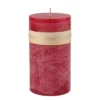 Northlight 6" Cranberry Red Traditional Cylindrical Pillar Candle