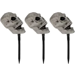 Northlight Set Of 3 Skull Stakes Outdoor Yard Halloween Decorations -Home Decor GUEST fef6b188 4547 4b0c 97b2 01564ae43a2e